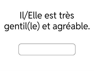 La description du caractère