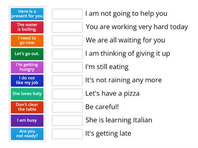 present continuous tense