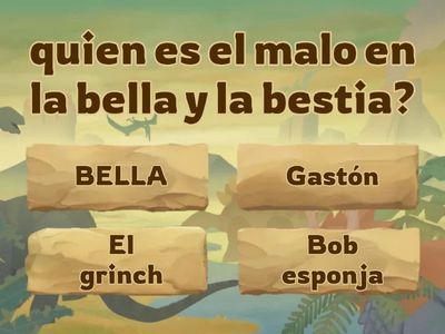 Cuestionario de la Bella y la Bestia 