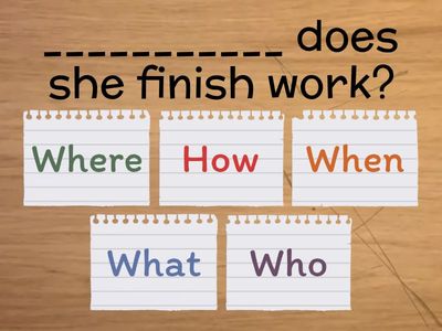 Comprehensive Who / What / When / Where