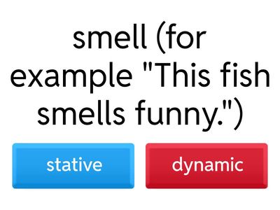 Stative and dynamic verbs