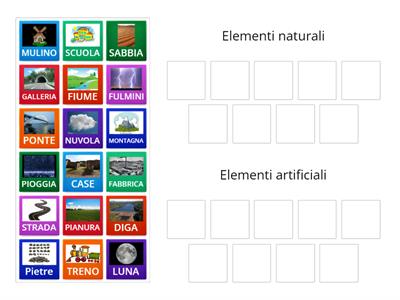 ELEMENTI NATURALI O ARTIFICIALI? 