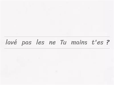 Démêler - Le passé composé + la nágation