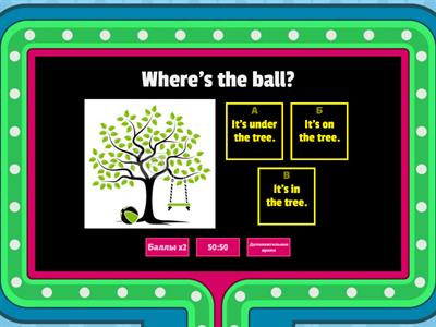 preposition of place