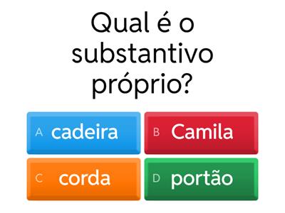 Substantivos próprio e comum