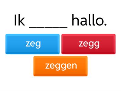 TaalCompleet A1, T3, werkwoorden