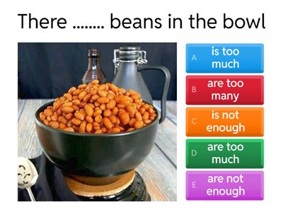  8th NM Exercise 1: Too much / Too many / (Not) enough