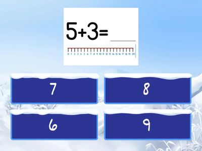 Addition using a numberline 