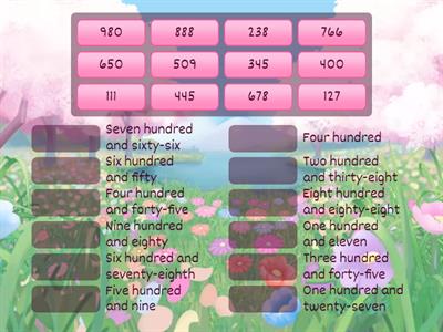 NUMBERS 100-1000
