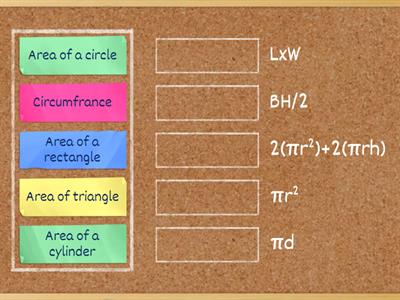 Geomatry Formulas