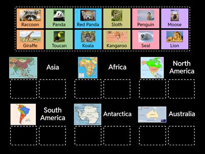 Where do these Animals Live? Modified