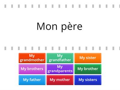 Ma famille-mon/ma/mes