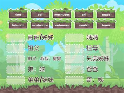 4學習詞表-親屬-初級丹群布農