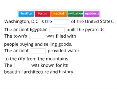 ACTCityRome-architecture FITB T1