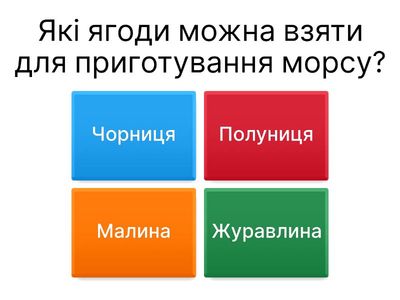 Приготування морсу
