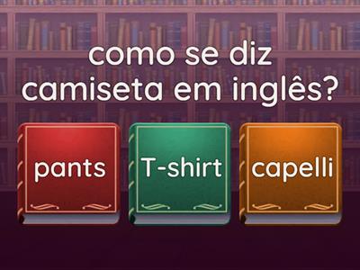 vestuário em inglês 