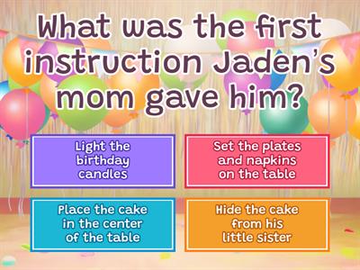 Skill 5: Following Instruction 