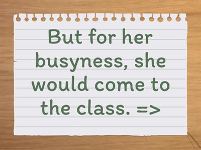 Conditional sentences