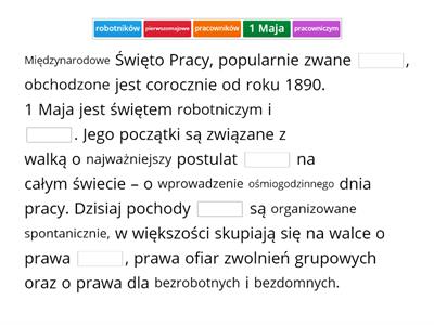 1 maja - Święto Pracy