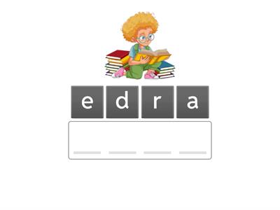 <ea> for /e/ Word Unjumble