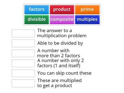 Prime and Composite Vocabulary