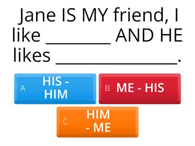  SUBJECT AND OBJECT PRONOUNS