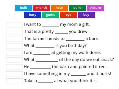 Sight words lessons 28-30