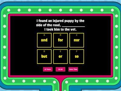  Coordinating Conjunctions 