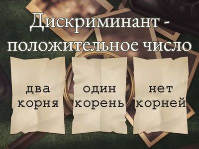  Обобщение_Количество корней квадратного уравнения