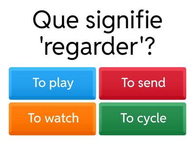 Que signifie = what does it mean  Y9 Autumn 2 revision