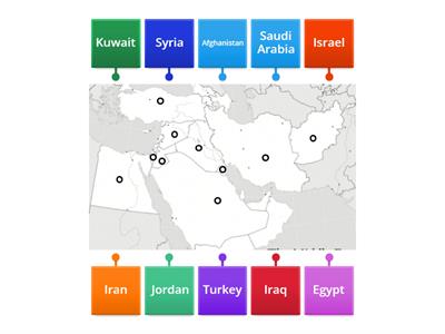 Middle East Map lewis