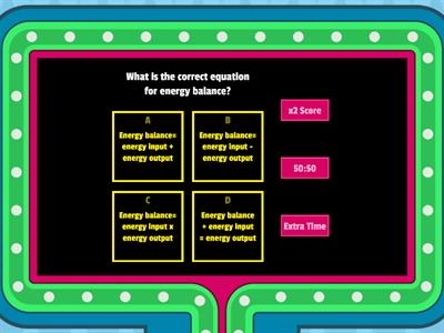 Unit 6.5 Energy balance Main