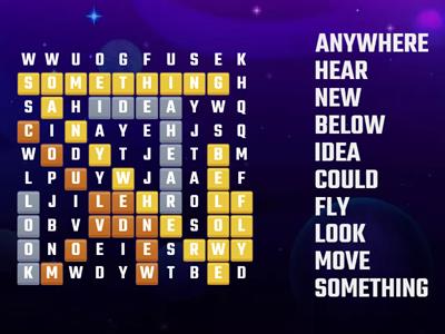 anywhere, below, could ... something