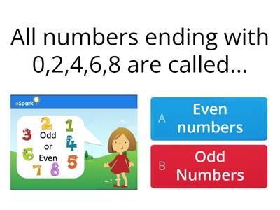 Concept of Even Number and Odd Numbers