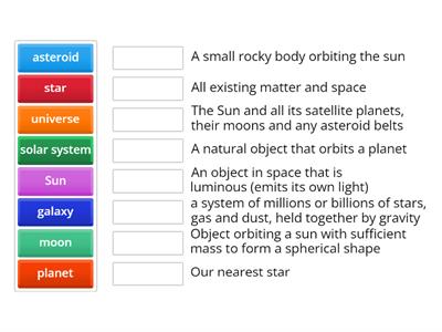 Objects in Space