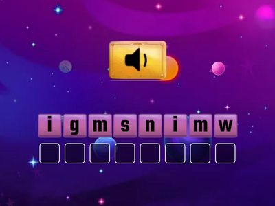 JG's individual spelling targets