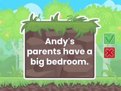 WORDWALL. Read and say True or False.