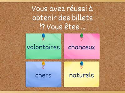 M5L2 M5L3 vocabulaire synonymes et contraires