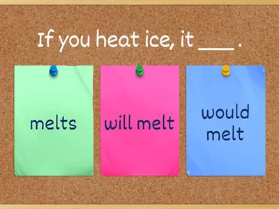 Conditionals - zero first second