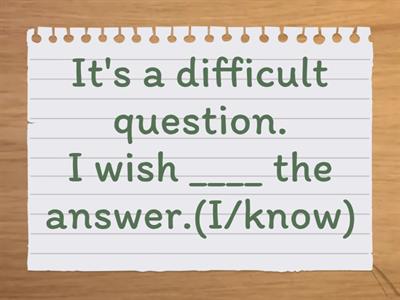 Wish 4th edition advanced English File 5B