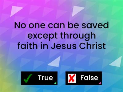 MS/HS Lesson 20 Live Differently: Basic Truth 14: Is Jesus the Only Savior?