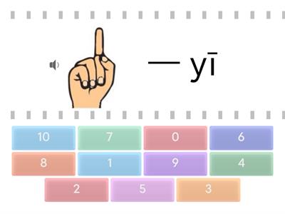 китайский числа 0 10