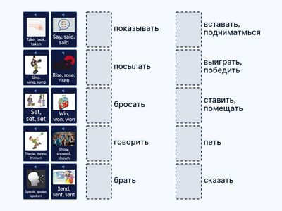 неправильные глаголы