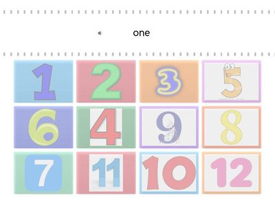 Form 2.Unit 3.  Numbers 1-12