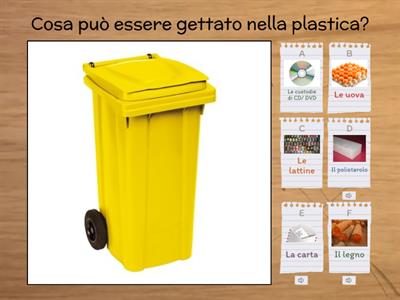 GIOCO SULLA RACCOLTA DIFFERENZIATA