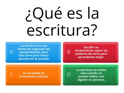 Importancia de la escritura