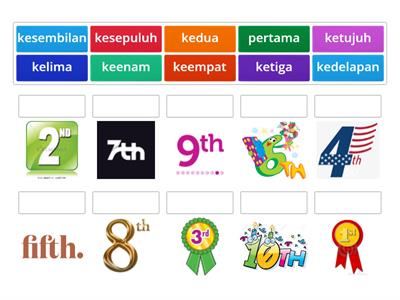  Ordinal numbers 1-10