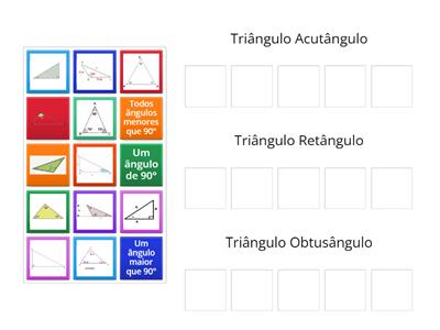 Classificação de triângulos ÂNGULO