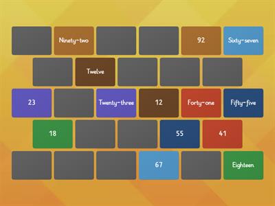 Memory Game: Numbers
