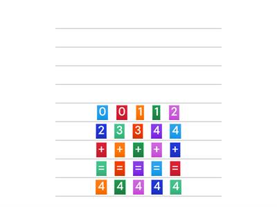Number bonds to 4